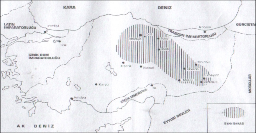 Map of Babai Revolt